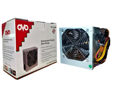 OVO Power Supply With Big Cooling Fan P4-450W ATX 20+4 Pin