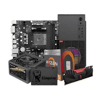 Student PC AMD Ryzen 5 2400G 8GB RAM 128GB SSD 